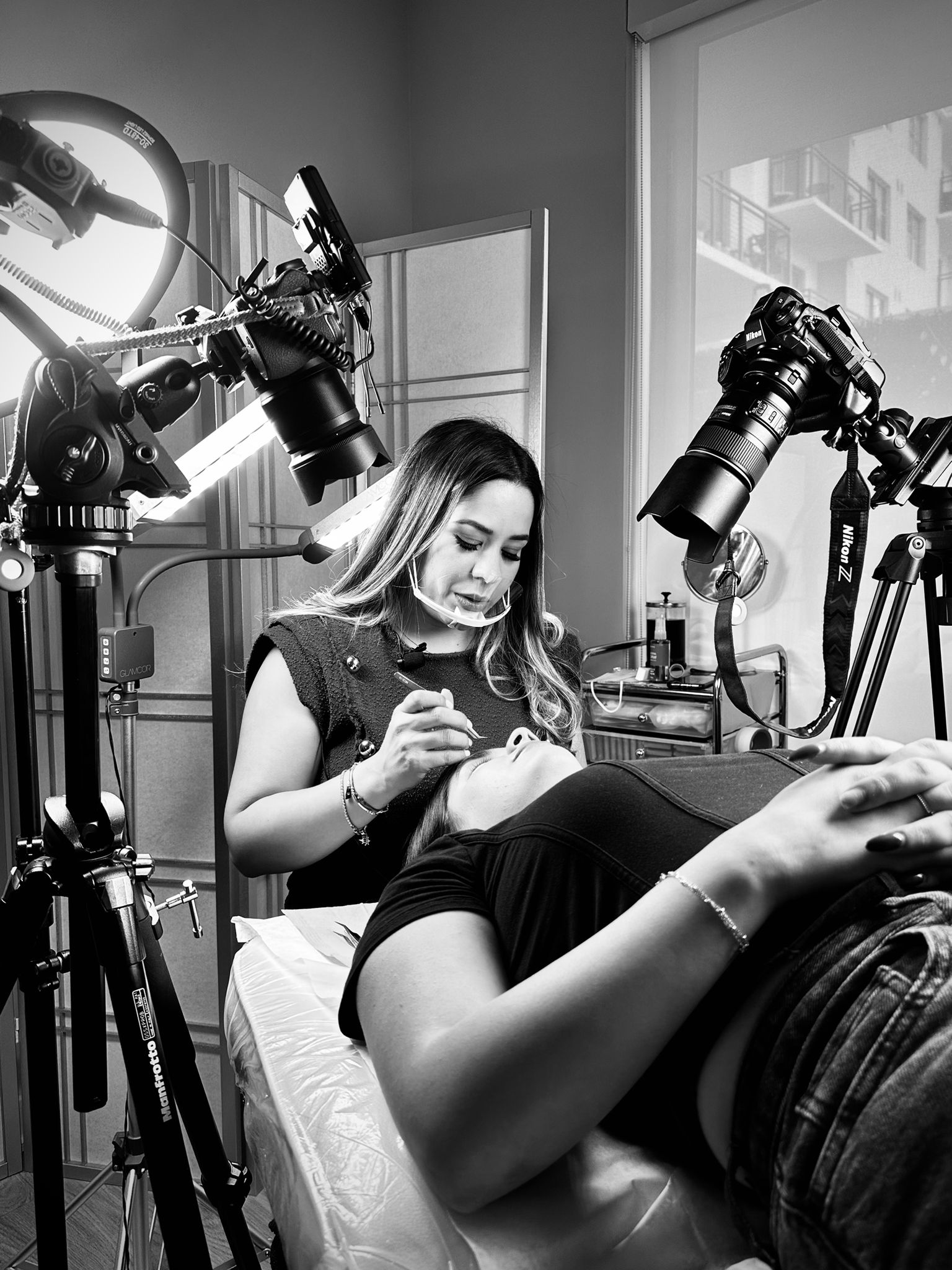 Maru Faria trabajando